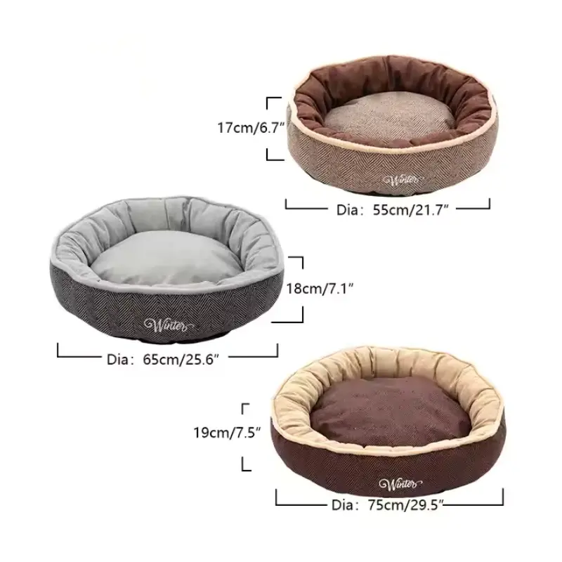 round cat bed 