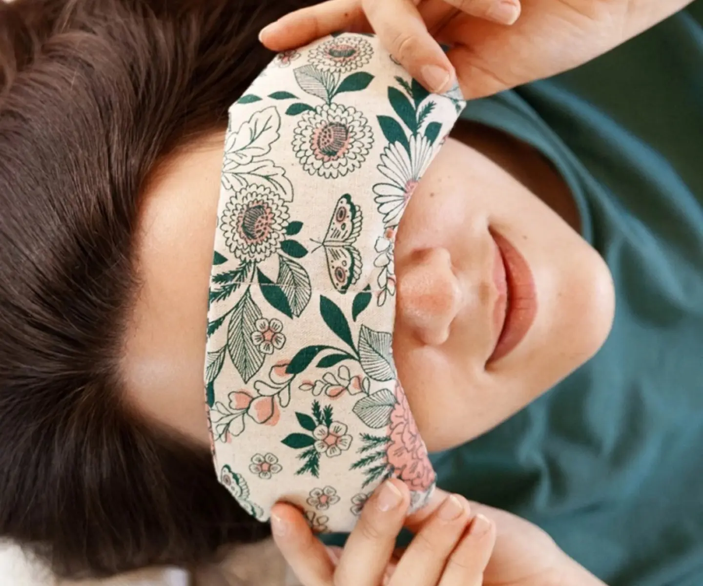 Cotton Printing Aromatherapy Microwavable-heated Eye Mask