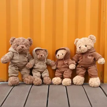 Wholesale custom teddy bear plush toys with clothes baby soft toys