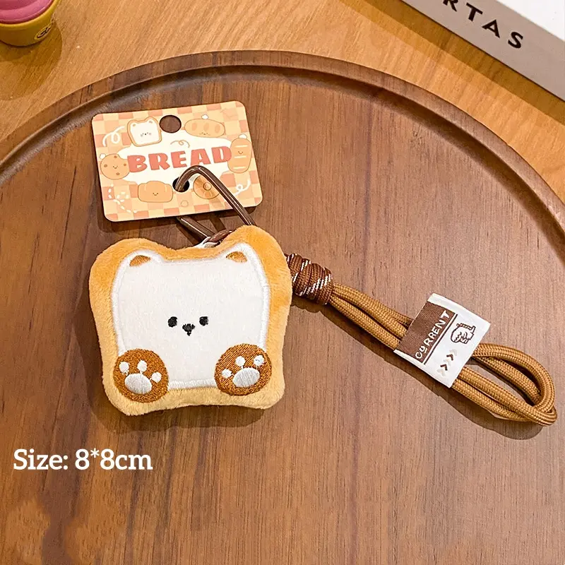 bread plush keychains