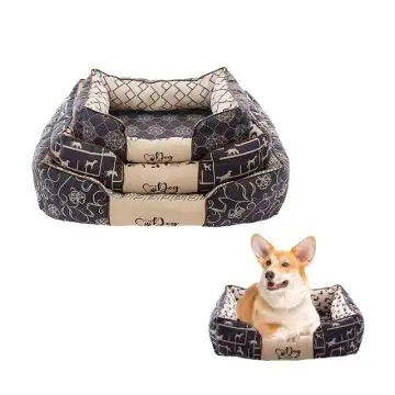 Wholesale Custom Rectangle Soft Pet Cat Dog Bed with Anti-Slip Bottom