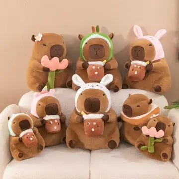 Capybara dolls cute capybara plush toys decoration throw pillows gifts
