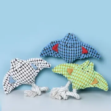 Manufacturer sea animal Manta Ray dog chewable soft pet plush toys