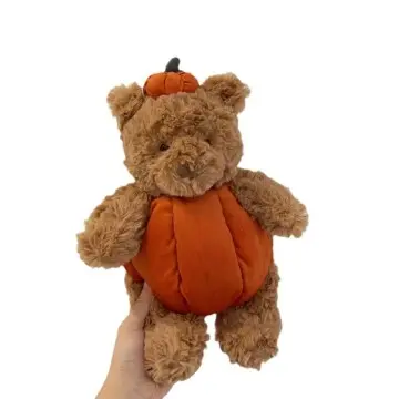 Cute Halloween pumpkin bear decoration plush toy throw pillow kid toys