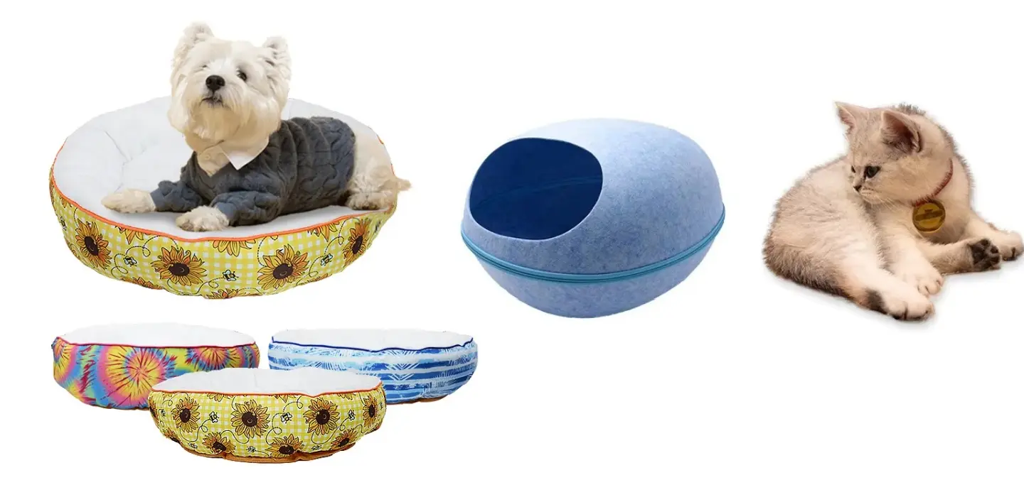 Manufacturer Custom Comfortable Soft Plush Pet Cat Dog Bed