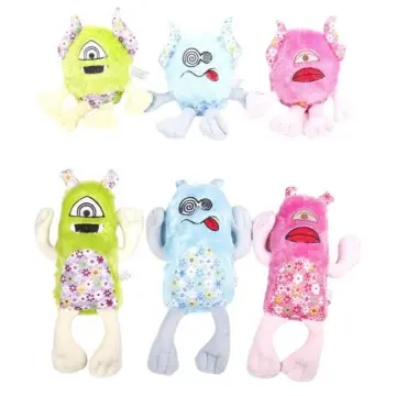 Plush vocal pet toys two horned demon dog chewable toy dog play toy