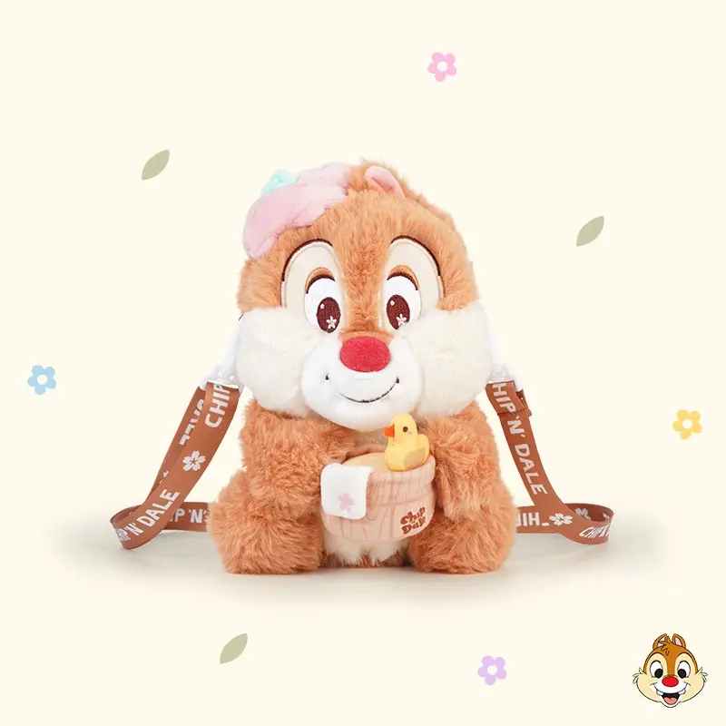 Cartoon character chipmunk plush crossbody bags cute plush bags gifts
