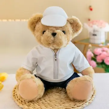 Manufacturer customized teddy bear plush toys with colorful clothes