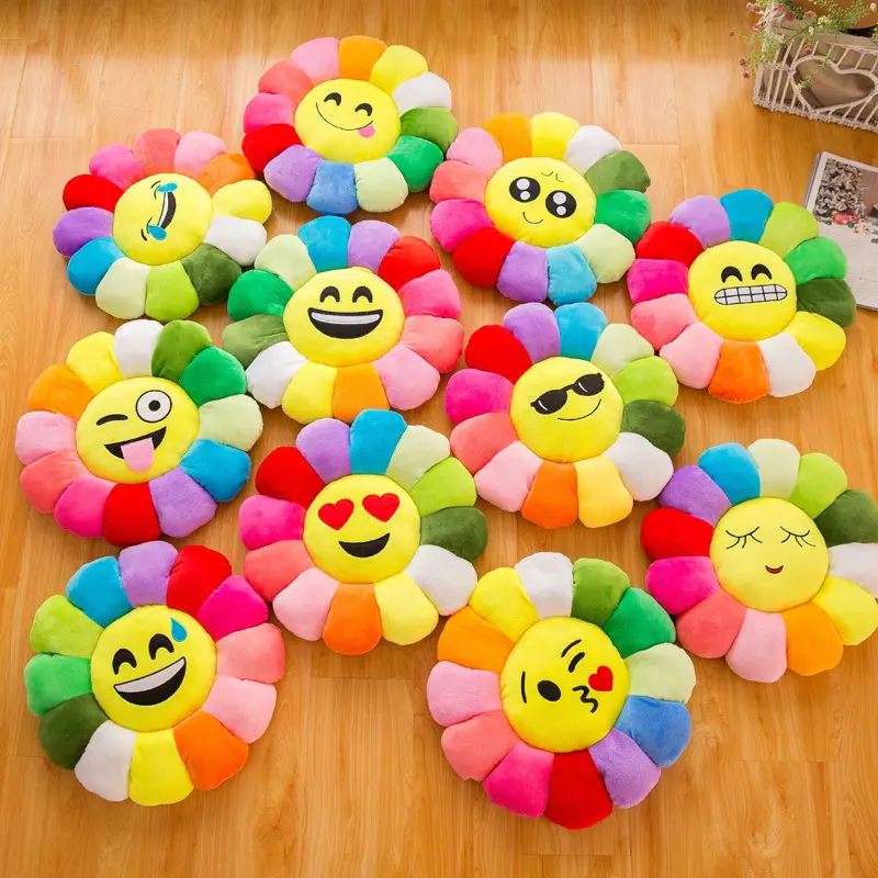 sunflower design floor cushion