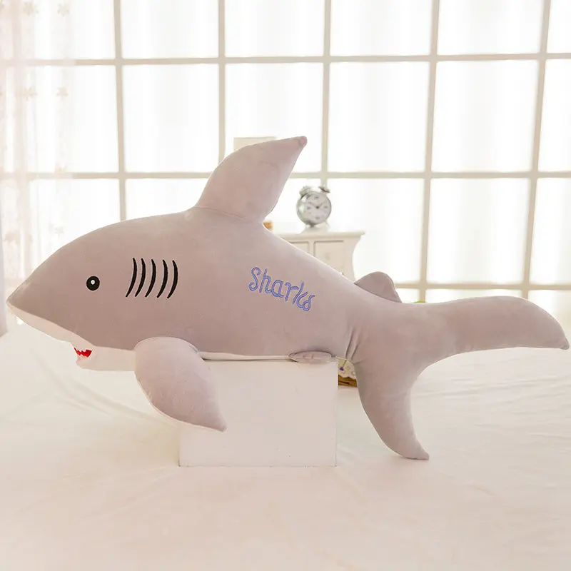 Shark toy cartoon animal shark stuffed plush toys shark throw pillows
