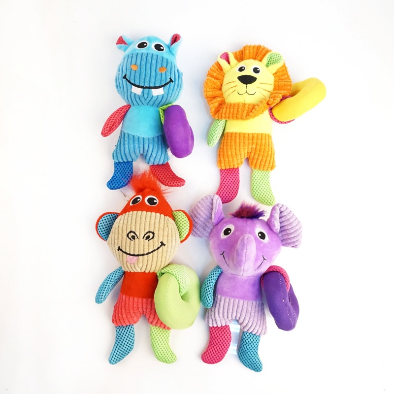 Dog vocal pet toys chewable durable pet plush toys puppy teething toy