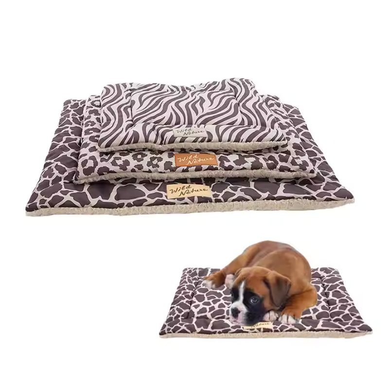 Custom Wholesale Comfy Soft Washable Pet Dog Bed Mat for Dogs and Cats