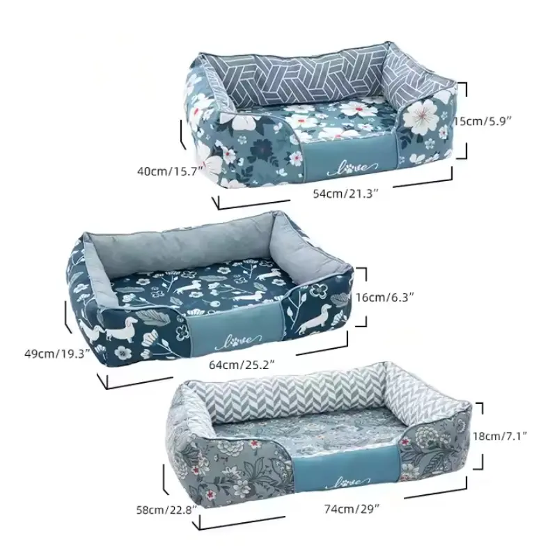 Rectangle pet bed